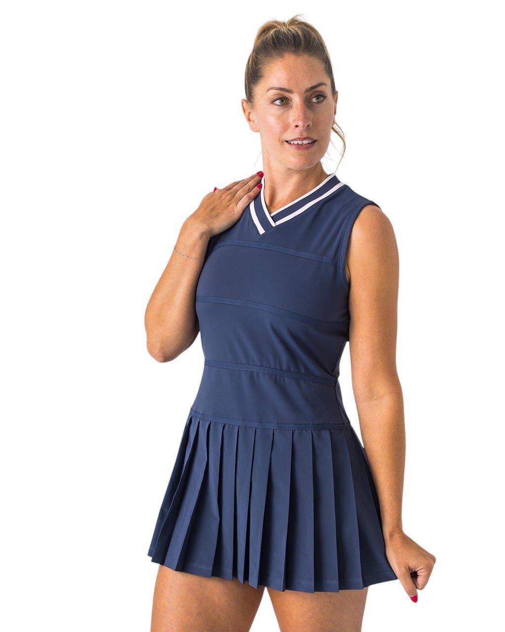 Boast Women's V-Neck Dress - Navy - NAVY